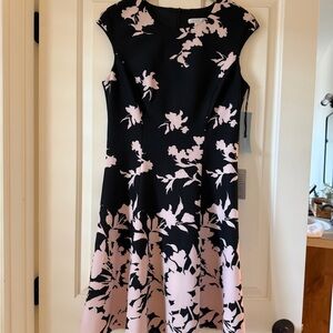 Women’s Floral Black and Pink Dress-NEW with tags